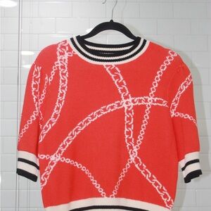 THML Red and White Knit Sweater